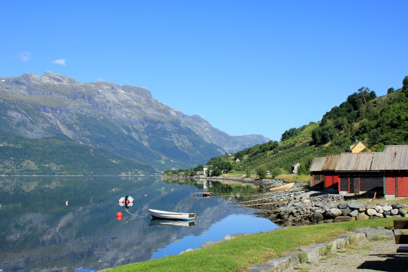 Richting Odda aan de Sørfjord